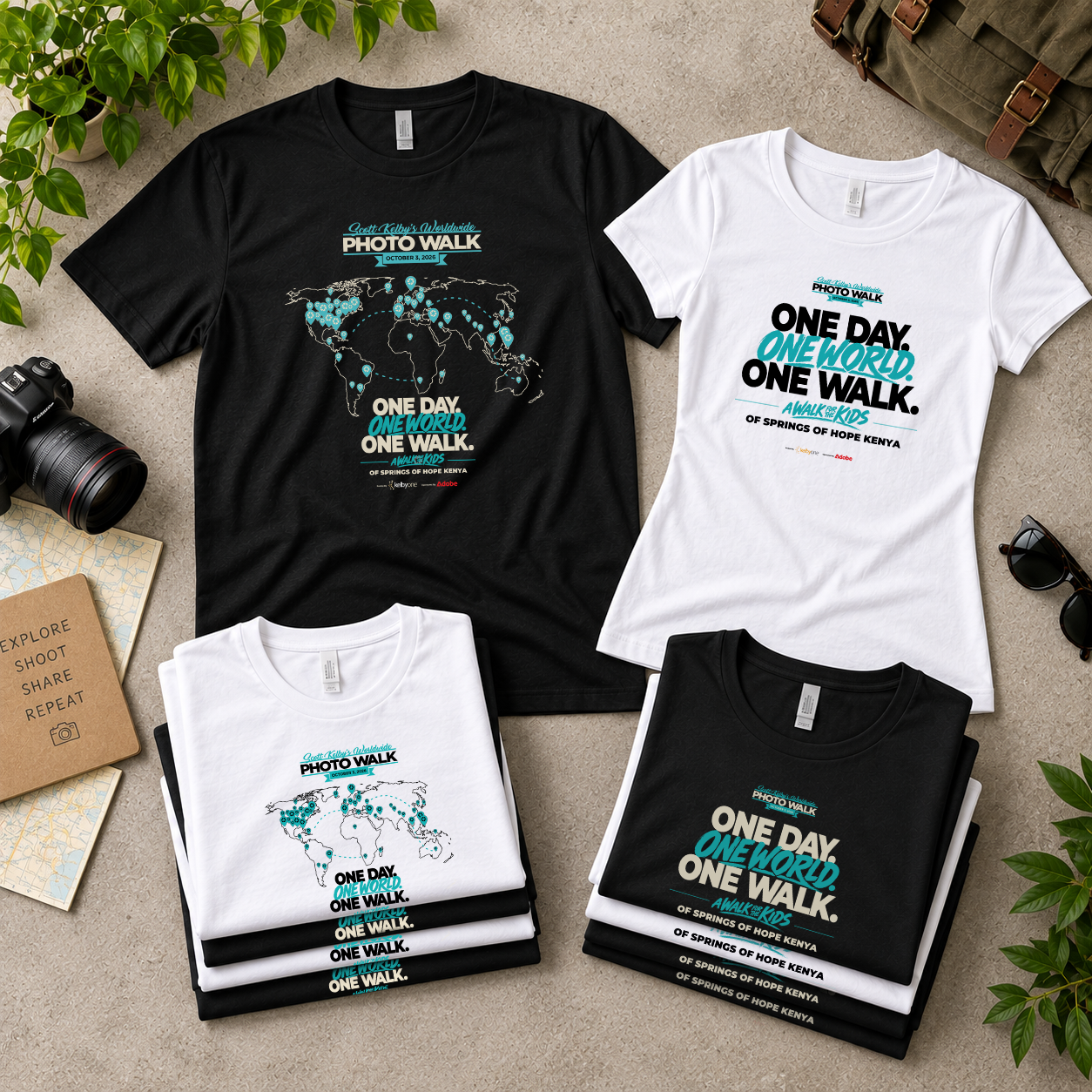 Scott Kelby's Worldwide Photo Walk 2026 T-shirts